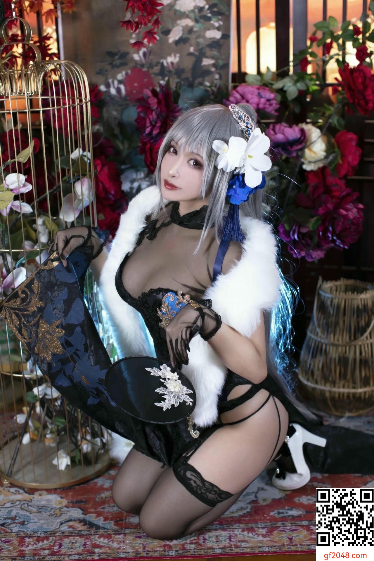 【網路收集系列】洛璃LoLiSAMA - 碧藍航線 路易九世旗袍【43P】