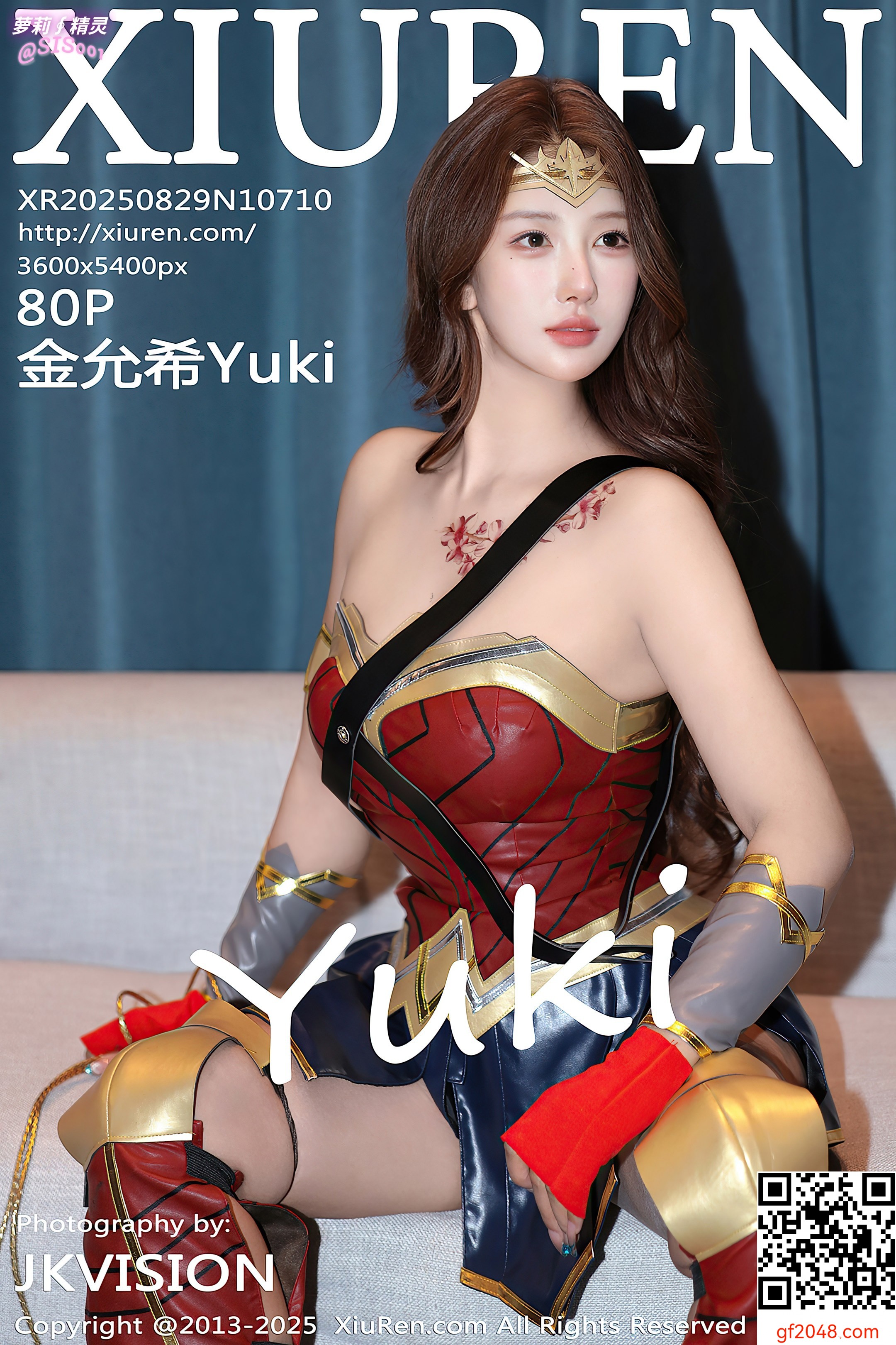 【达人组出品】[XiuRen秀人网] 2025.08.29 No.10710 金允希Yuki 性感Cos神奇女侠服饰秀完美身材迷人诱惑写真（点播）[81P]