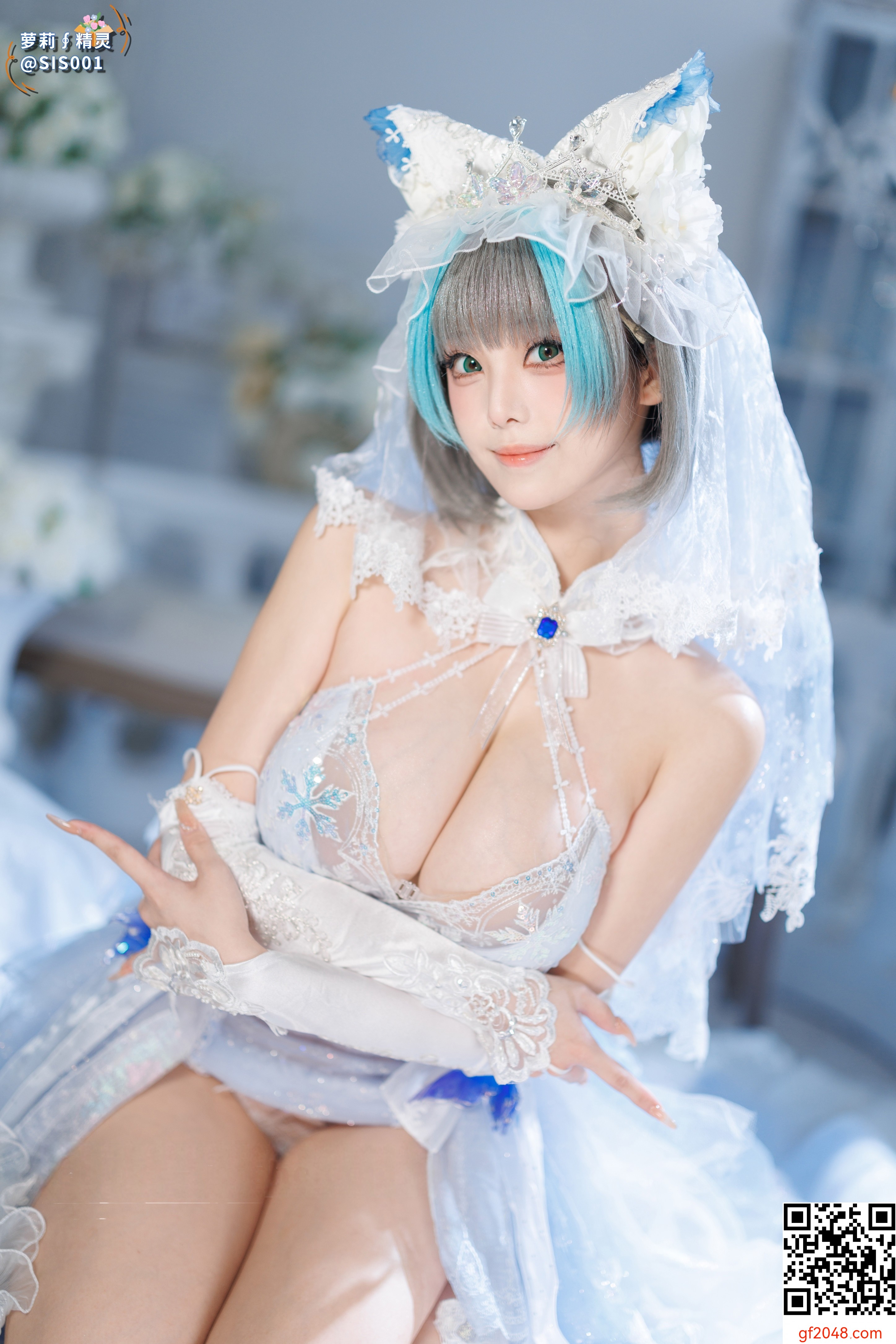 【达人组出品】Coser@蜜汁猫裘 - 柴郡花嫁 [125P]