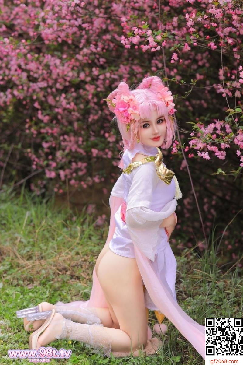 樱花树下的顶级白虎[58P]